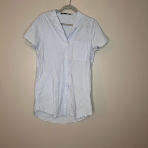 Zara Striped Tunic Button up